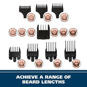 Groomsman Battery Powered Beard, Mustache, Hair & Nose Hair Trimmer for Detailin